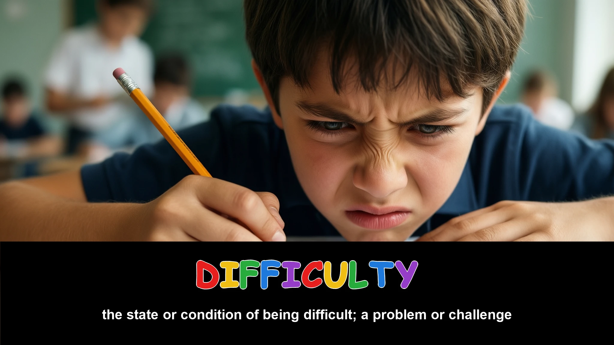 English Illustration for difficulty
